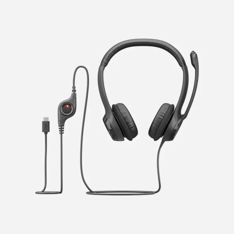 Logitech H390 USB-C Wired Headset - Black