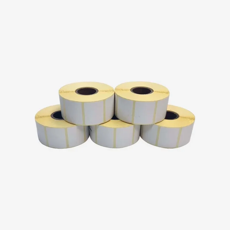 Paper Full Thermal/Plastic Barcode Roll 38x25mm