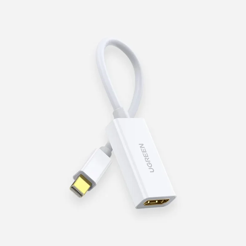 UGREEN 20460 Mini Display Port to HDMI Adapter Male to Female White