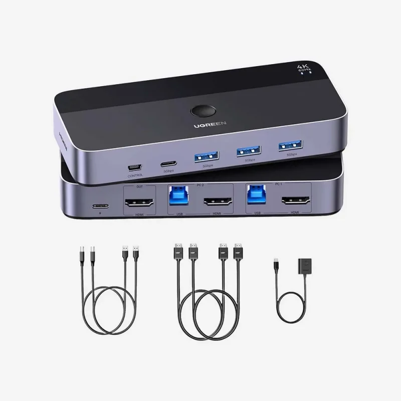 UGREEN 25961 HDMI KVM Switch 2in1Out
