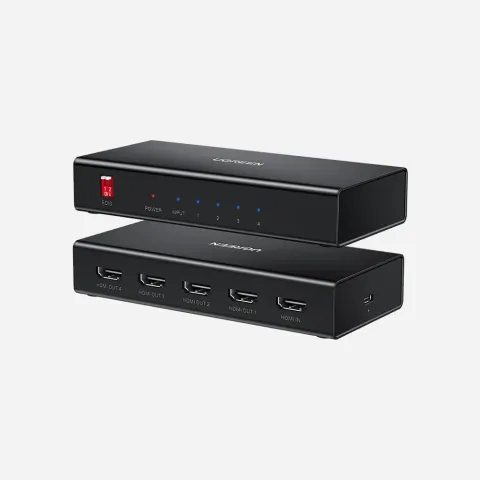 UGREEN 40202 1×4 HDMI Amplifier Splitter Black