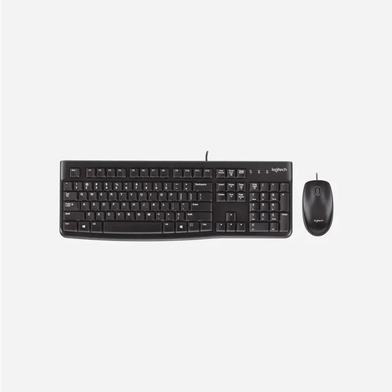 Logitech MK120 Wired Keyboard & Mouse Combo Black 920-002546