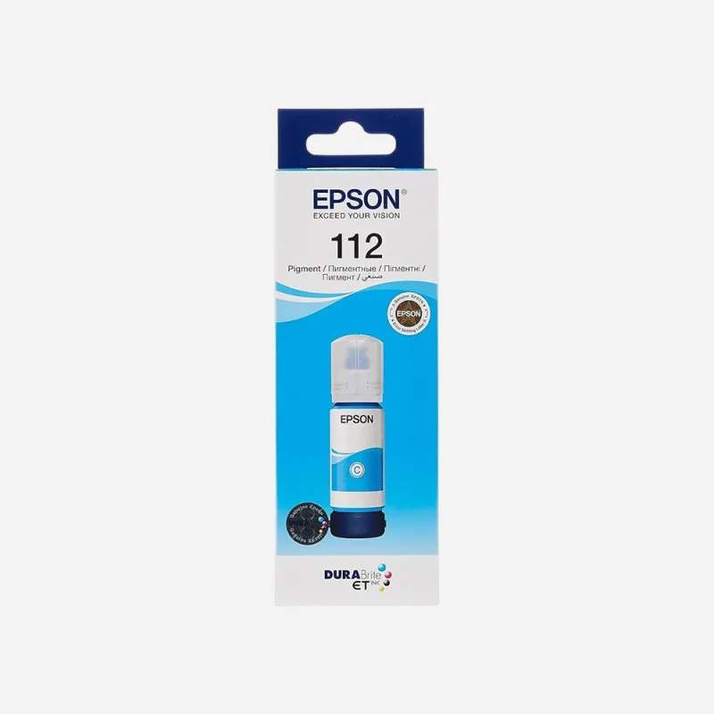 EPSON 112 EcoTank Pigment Cyan ink bottle 70 ml
