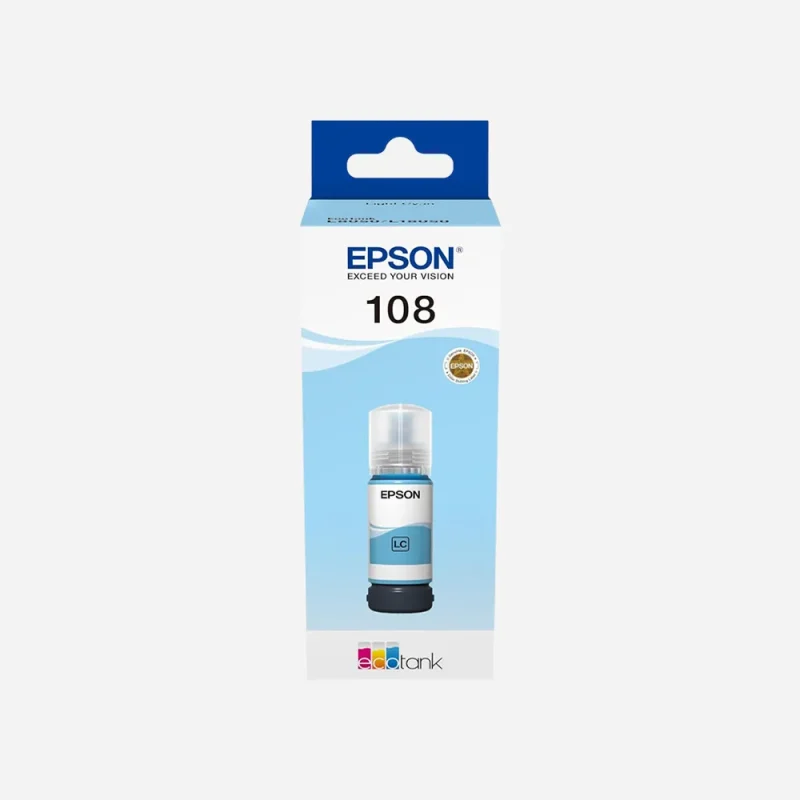 EPSON 108 EcoTank Light Cyan ink bottle 70 ml