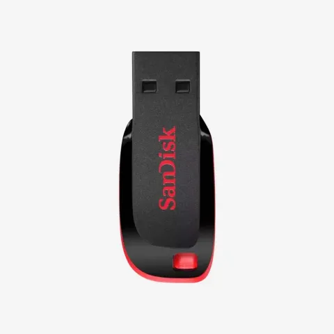 SanDisk Cruzer Blade USB Flash Drive - 128GB (Red)