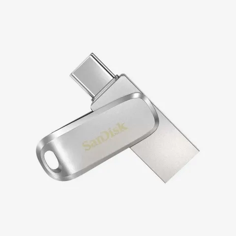 SanDisk Ultra Dual Drive Luxe USB Type-C Flash Drive - 256GB (Silver)