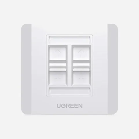 UGREEN 80443 4 Port Wall Face Plate 1pc