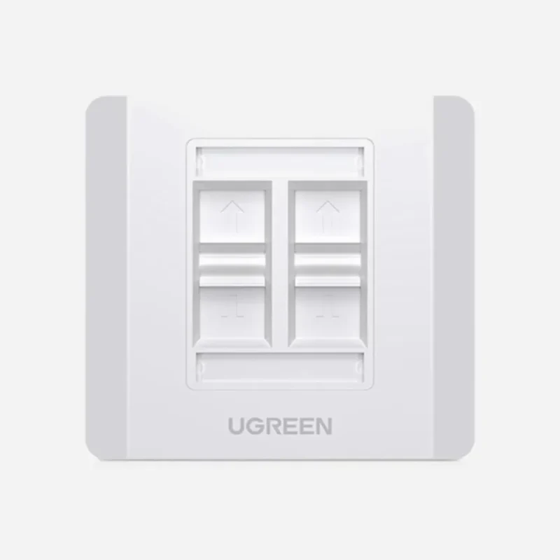 UGREEN 80443 4 Port Wall Face Plate 1pc