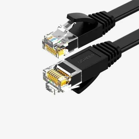 UGREEN 50180 NW102 Cat 6 U/UTP 15m Ethernet Flat Cable Black