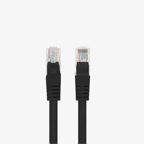 ProLink UNSHIELDED CAT6 PATCH CORD W/ T568B WIRING 0.25M LSZH Black