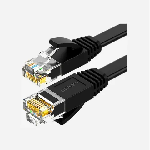 UGREEN 50173 Cat6 U/UTP 1m Ethernet Flat Cable Black