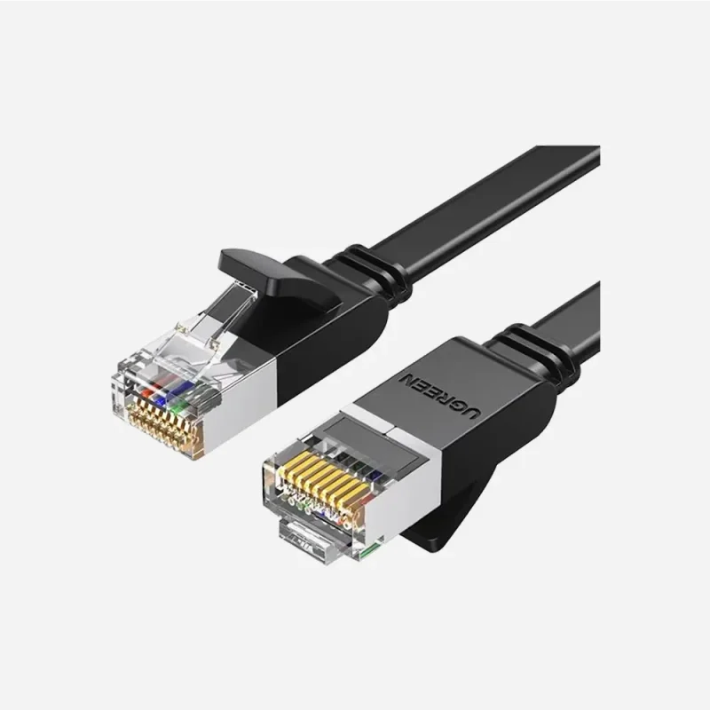 UGREEN 50187 NW101 Cat 6 U/UTP 5m Pure Copper Ethernet Flat Cable Black