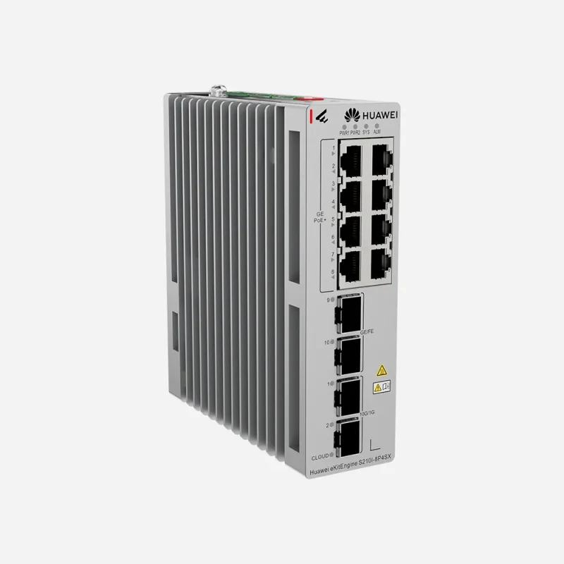 Huawei S210I-8T4SX Industrial Switch - 8GE + 2SFP + 2أ—10GE Uplink