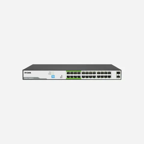 D-Link 24GE PoE + 2 SFP Ports 250m PoE Switch