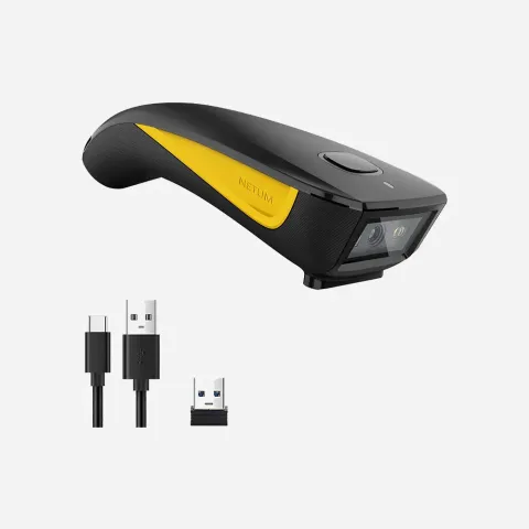 Netum C750 2D Wireless Barcode Scanner – Handheld Bluetooth, USB